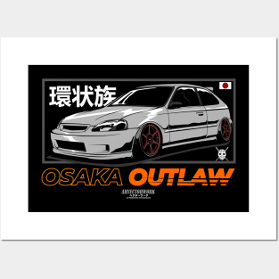 honda civic osaka outlaw Posters and Art